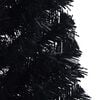 vidaXL Artificial Pre-lit Christmas Tree with 150 LEDs Black 59.1" PVC