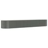 vidaXL Garden Raised Bed Grey Powder-coated steel Large Durable