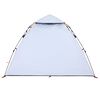vidaXL Camping Tent Dome 3-Person White Blackout Fabric Quick Release