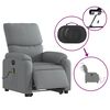 vidaXL Electric Stand Up Massage Recliner Chair Light gray