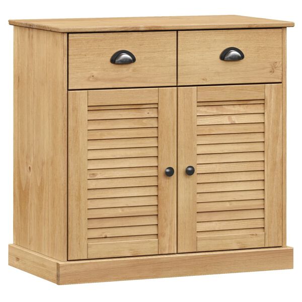 vidaXL Sideboard Honey Solid pine wood, engineered wood, metal Compact