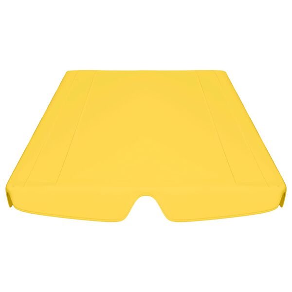 vidaXL Replacement Canopy for Garden Swing Yellow 74"/66.1"x57.1"/43.3"