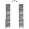 vidaXL Highboard Concrete grey Engineered wood Tall Modern