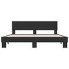 vidaXL Bed Frame Black Engineered wood Super King Durable Bed Frame