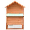 vidaXL Chicken Coop Brown and Green Solid pine/fir wood