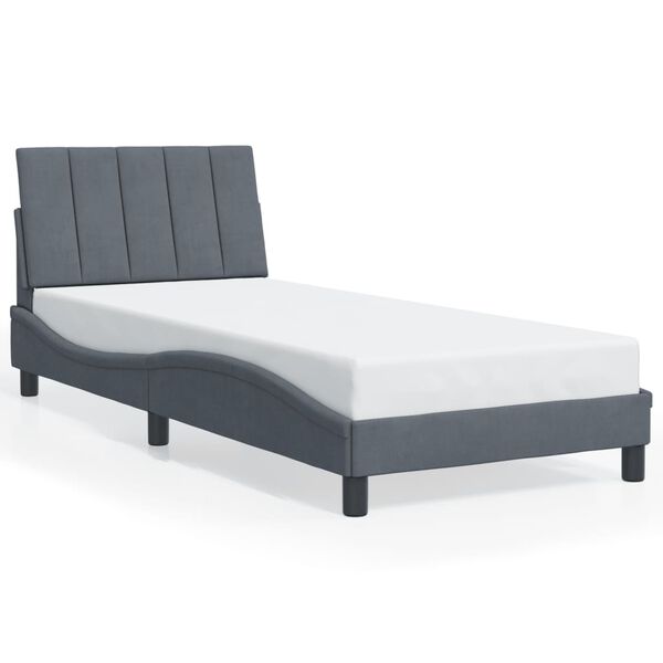 vidaXL Bed Frame Dark Grey