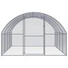 vidaXL Chicken Coop Silver Galvanized Steel Large Durable Chicken Coop