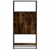 vidaXL Highboard Smoked Oak Engineered Wood, Metal Tall Highboard