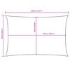 vidaXL Sunshade Sail Oxford Fabric Rectangular 8.2x16.4' Taupe