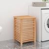 vidaXL Laundry Basket 17.7x17.7x25.6" Solid Wood Walnut