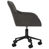 vidaXL Office Chair Dark Gray Velvet Adjustable Height-Adjustable