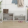 vidaXL Shoe Cabinet Concrete Grey Engineered Wood 59.1 x 13.8 x 17.7 in