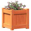 vidaXL Garden Planter Set of 2 Wax brown Solid pine wood