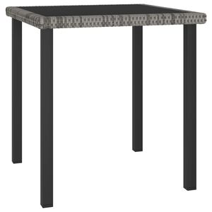 vidaXL Garden Dining Table Grey