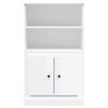 vidaXL Highboard High gloss white Engineered wood 23.6 x 14.0 x 40.7 in