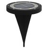 vidaXL Solar Ground Light Set of 12 Black