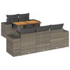 vidaXL Garden Sofa Set Grey, Dark Grey