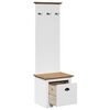 vidaXL Hallway Cabinet White and Brown