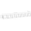 vidaXL Dog Kennel Silver Steel Large Durable Dog Kennel Rectangular