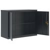 vidaXL File Cabinet Anthracite 35.4x15.7x43.3" Steel