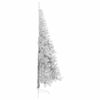 vidaXL Artificial Pre-lit Christmas Tree Silver 94.5" PET