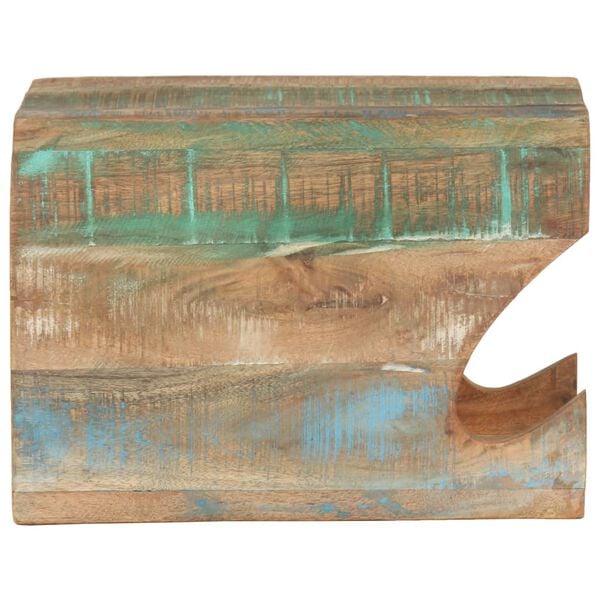 vidaXL Wall Mounted Bicycle Rack 13.8"x9.8"x9.8" Solid Reclaimed Wood