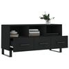 vidaXL TV Cabinet Black 40.2x14.2x19.7" Engineered Wood