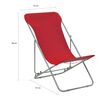 vidaXL Beach Chair Set of 2 Red