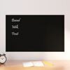 vidaXL Wall-mounted Magnetic Board Black 31.5"x19.7" Tempered Glass