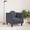 vidaXL Dark Grey Velvet Sofa Chair Plush Armchair Single Seating