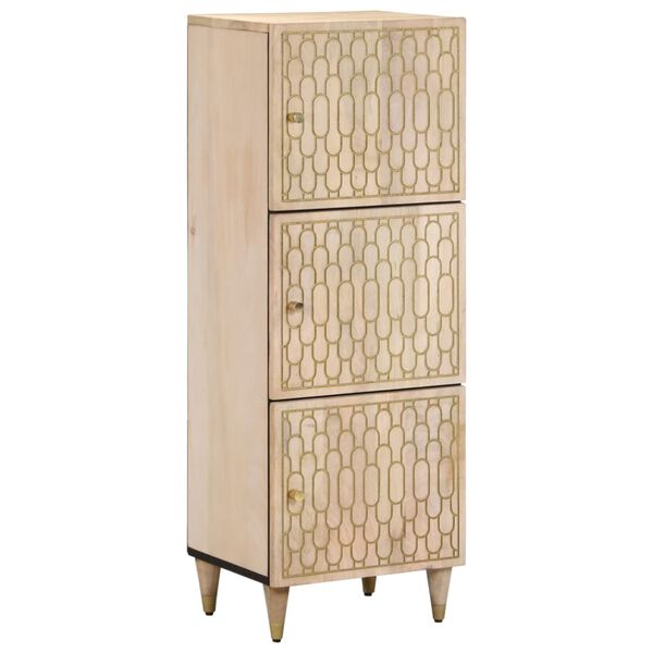 vidaXL Highboard 15.7"x13"x43.3" Solid Wood Mango