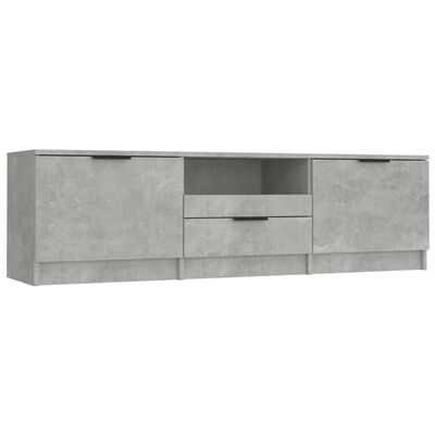 vidaXL TV Stand Concrete Gray 55.1"x13.8"x15.7" Engineered Wood