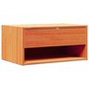 vidaXL Bedside Table Wax Brown 19.69 x 12.80 x 9.45 in Solid pine wood