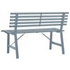 vidaXL Garden Bench Grey Powder-Coated Steel Medium Garden Bench