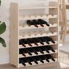 vidaXL Wine Rack with Top Board 26.6x9.8x34.3" Solid Wood Pine