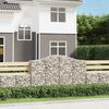 vidaXL Gabion Basket Silver Galvanized iron Large Decorative Inlays