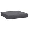 vidaXL Pallet Cushion Melange Anthracite Foam fiber and polyester