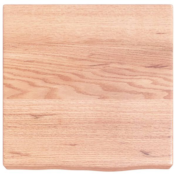 vidaXL Bathroom Countertop Light Brown 15.7 x 15.7 x (0.8-2.4) " Treated Solid Wood