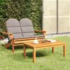 vidaXL Garden Lounge Set Set of 2 Natural Wood Solid Acacia Wood Medium
