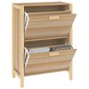 vidaXL Shoe Cabinet 22.6x13.0x31.5" Engineered Wood