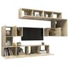 vidaXL TV Cabinet Set Wall-mounted Sonoma oak Engineered wood