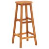 vidaXL Bar Stool Set of 8 Natural wood Solid Acacia wood Standard