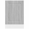 vidaXL Dishwasher Panel Gray sonoma Engineered wood 17.7 x 0.6 x 26.4 in