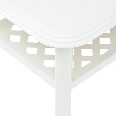 vidaXL Coffee Table White 35.4"x23.6"x18.1" Plastic
