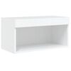vidaXL TV Cabinet White Engineered Wood Compact TV Cabinet Rectangular