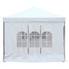 vidaXL Folding Party Tent with Sidewalls White 9.8'x19.7'