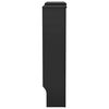 vidaXL MDF Radiator Cover Black 80.7"
