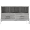 vidaXL TV Cabinet Grey Sonoma Engineered wood, iron Medium Storage