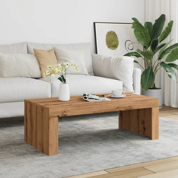 vidaXL Coffee Table Artisan Oak Engineered Wood Standard Modern