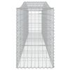 vidaXL Gabion Basket Set of 20 Silver Galvanized Iron Large Durable